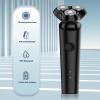 BJFSEAFN Electric Shaver Razor for Men 3D Rechargeable Rotary Shaver Anti-Pinch Electric Razor for Shaving Face Shaver Head view 2