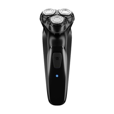 BJFSEAFN Electrical Rotary Shaver for Men 3D Floating Blade Washable Type-C USB Rechargeable Shaving Beard Machine(Black)
