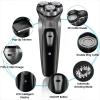 BJFSEAFN Electrical Rotary Shaver for Men 3D Floating Blade Washable Type-C USB Rechargeable Shaving Beard Machine(Black) view 2