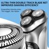 BJFSEAFN Electrical Rotary Shaver for Men 3D Floating Blade Washable Type-C USB Rechargeable Shaving Beard Machine(Black) view 3