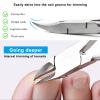 2pcs Heavy-Duty toenail Clippers,Professional Thick and Ingrown Nail Trimmer, Suitable for Seniors and Adults, Podiatrist-Recommended Toe Trimming Nail Clippers Pedicure view 2