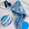 LLLSSS Bathroom Microfiber Towel Embroidered Hair Towel Bath Towel Towel Cap Super Absorbent Turban Hair Cap(Black-JoJo's Bizarre Adventure1) view 3
