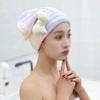 LLLSSS Fast Dry Hair Bath Towel Microfiber Quick Drying Plush Magic Instant Dry Hair Bonnet Shower Cap view 3