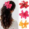 10PCS Hawaiian Flower Hair Clips - Hibiscus & Plumeria Designs, Bobby Pins for Women & Girls view 3