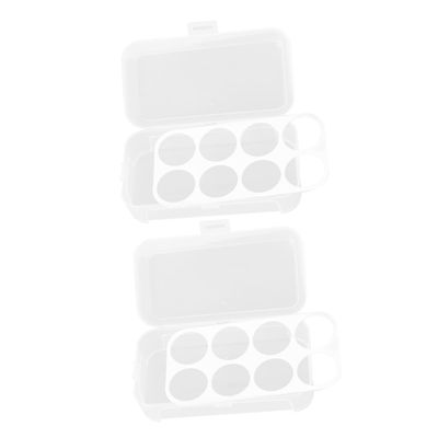 HAPINARY 2pcs Makeup Sponge Storage Box Large Capacity Organizer with Compartments Durable Dustproof Cases for Powder Puff and for Home and Travel