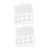 HAPINARY 2pcs Makeup Sponge Storage Box Large Capacity Organizer with Compartments Durable Dustproof Cases for Powder Puff and for Home and Travel view 1