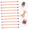 HAPINARY 24pcs Double-ended Eye Shadow Brush for Makeup Aluminum Tube with Silky Soft Bristles for Eye and Nose Contouring for Beginners and Professionals view 2