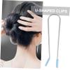 HAPINARY 20pcs Electric Hot Roller Clips for Hair Styling U-shaped Perm Rod Holders for Home Barber Use and Retro Styles view 3
