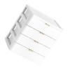 HAPINARY 1pc Multi Drawer Type Makeup Storage Box White Cosmetics Organizer for Desktop Use Tabletop Design for Makeup and Accessories view 1