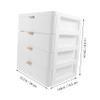 HAPINARY 1pc Multi Drawer Type Makeup Storage Box White Cosmetics Organizer for Desktop Use Tabletop Design for Makeup and Accessories view 2