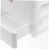 HAPINARY 1pc Multi Drawer Type Makeup Storage Box White Cosmetics Organizer for Desktop Use Tabletop Design for Makeup and Accessories view 3