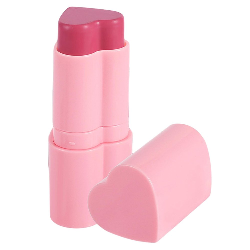 2 In 1 Portable Cheek Blusher And Highlighter Stick For Face Makeup Easy Application Fashionable Cosmetic Essential
