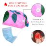 2 PiecesScrub Caps Women,Ponytail Scrub Cap,Nursing Scrub Caps,for Beauty Salon,Blue Flowers Watercolor view 2