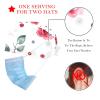 2 Pieces Scrub Caps Women Womens Scrub Cap Cute Scrub Caps Women for Home Dots Rose Flowers Leaves view 2