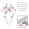 2 Pieces Scrub Caps Women Womens Scrub Cap Cute Scrub Caps Women for Home Dots Rose Flowers Leaves view 4