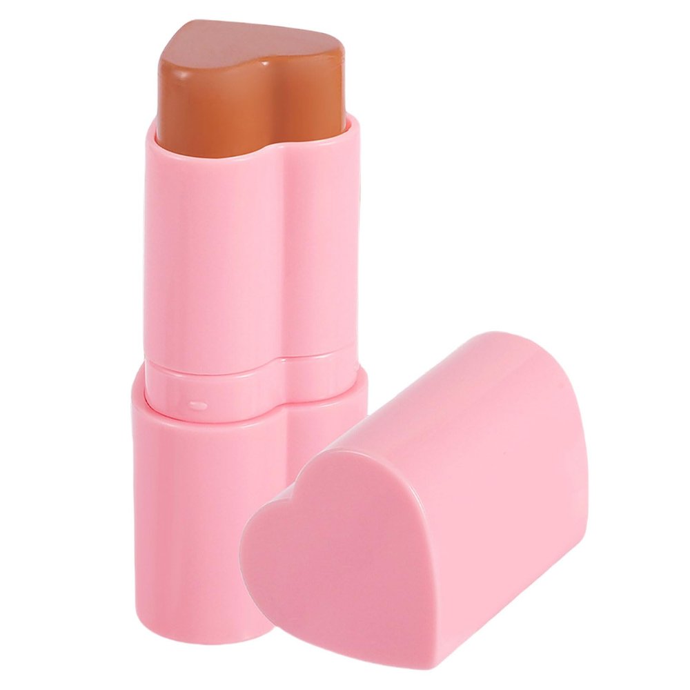 2 In 1 Portable Cheek Blusher And Highlighter Stick For Face Makeup Easy Application Fashionable Cosmetic Essential