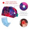 2 Pieces Scrub Caps Women Scrub Caps Women Ponytail Nursing Scrub Caps for The Surgeon Pigment Rainbow view 2