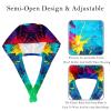 2 Pieces Scrub Caps Women Scrub Caps Women Ponytail Nursing Scrub Caps for The Surgeon Pigment Rainbow view 3