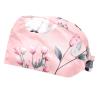 2 Pieces Scrub Caps Women Scrub Caps Women Ponytail Nursing Scrub Caps for Nurse Flowers Animal Floral Multicoloured view 1