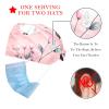 2 Pieces Scrub Caps Women Scrub Caps Women Ponytail Nursing Scrub Caps for Nurse Flowers Animal Floral Multicoloured view 2