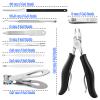 SOUTHMAN Toenail Clippers for Thick & Ingrown Nails Toenail Clippers Kits Stainless Steel Super Sharp Curved Blade Grooming Nail Tool for Man & Women Nail Clippers (9pcs) view 2