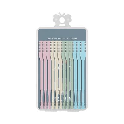 2-in-1 Nasal Hair Cutter, 2024 Upgraded Double Sided Nose Hair Knife, Nostril Hair Remover Tool 360 Rotating Nose Hair Trimmer, Manual Nose Hair Trimmer With Ear Picker for Women Men ( 24 Pcs)(12 mix