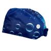 2 Pieces Scrub Caps Women Ponytail Scrub Cap Surgical Caps for Beauty Salon Bubbles Underwater Breath Multicoloured view 1
