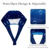 2 Pieces Scrub Caps Women Ponytail Scrub Cap Surgical Caps for Beauty Salon Bubbles Underwater Breath Multicoloured view 3