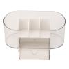 2pcs Makeup Organizer with Drawers, Clear Makeup Storage Box Cosmetics Organizer Desktop Holder Desktop Storage Organizer for Beauty Supplies Jewelry view 2