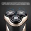 BJFSEAFN Men's Electric Shaver with LED Power Display/Washable Head/USB Fast Charging Floating Head Home Portable Travel Shaver(Gold) view 4