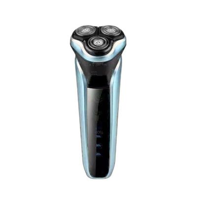 BJFSEAFN Men's Electric Shaver with LED Power Display/Washable Head/USB Fast Charging Floating Head Home Portable Travel Shaver(Blue)
