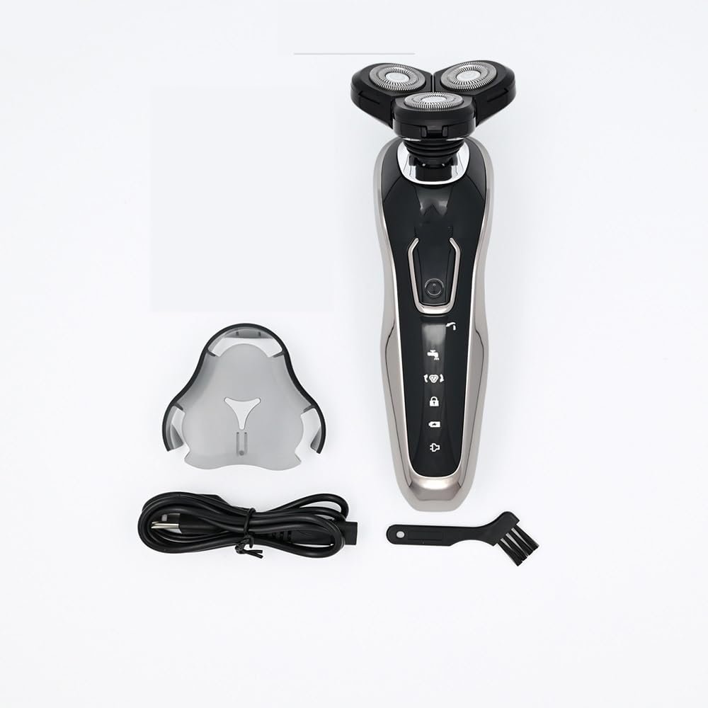 BJFSEAFN Electric Shaver Waterproof Fast Charging Men's Shaver Rechargeable Electric Razor Beard Trimmer Shaving Machine(Shaver a)