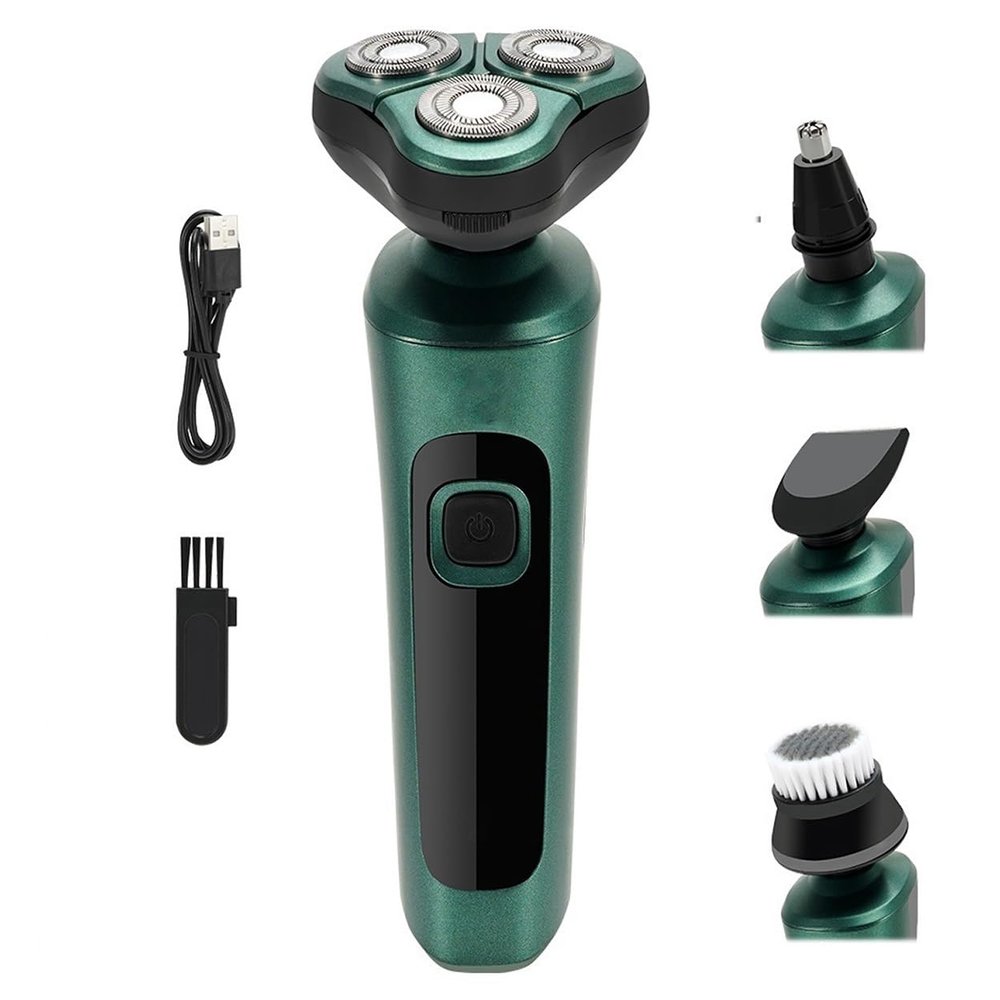 BJFSEAFN 4 in 1 Electric Shaver Body Washable Rechargeable Electric Beard Trimmer Shaving Machine for Men Beard Razor Fast Charging