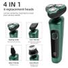 BJFSEAFN 4 in 1 Electric Shaver Body Washable Rechargeable Electric Beard Trimmer Shaving Machine for Men Beard Razor Fast Charging view 2