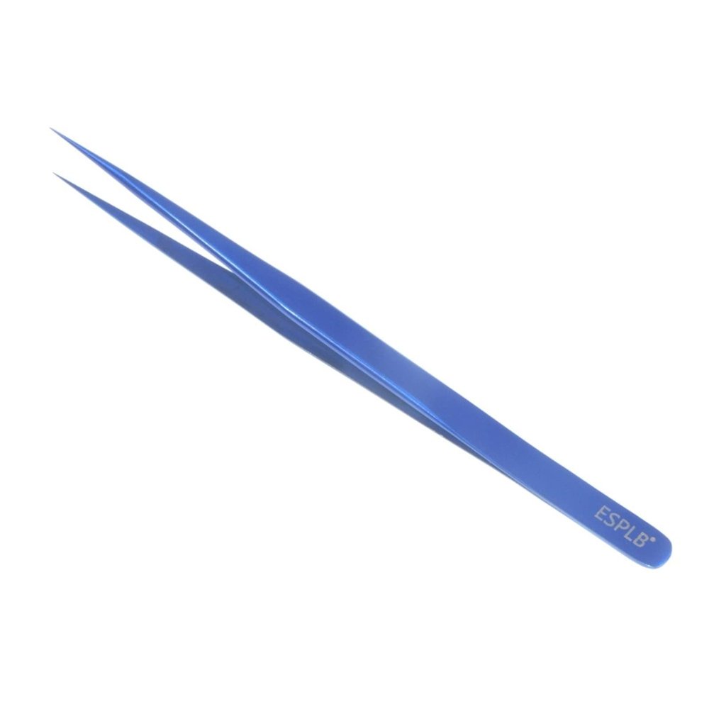 EDCWDTYYEC Tweezers Ultra Thin Tweezers Flying Wire Blue Stainless Steel Sharp Hardening Industrial Tweezers Hand Tools for Mobile Maintenance Tweezers