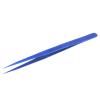 EDCWDTYYEC Tweezers Ultra Thin Tweezers Flying Wire Blue Stainless Steel Sharp Hardening Industrial Tweezers Hand Tools for Mobile Maintenance Tweezers view 2