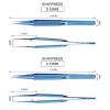 EDCWDTYYEC Tweezers Tweezers Professional Maintenance Tool 0.1mm Edge Precision Fingerprint Tweezers Titanium Alloy Board Flying Tweezers Tweezers view 2
