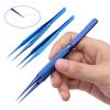 EDCWDTYYEC Tweezers Tweezers Professional Maintenance Tool 0.1mm Edge Precision Fingerprint Tweezers Titanium Alloy Board Flying Tweezers Tweezers view 4