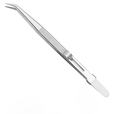 EDCWDTYYEC Tweezers Stainless Steel Anti-Static Tweezers with Sliding Lock Design Curved Tweezers for LaboratoryJewelry-Making Craft. Tweezers