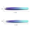 EDCWDTYYEC Eyebrow Tweezers 2pc Eyebrow Tweezer Stainless Steel Eye Brow Clips Makeup Tool Hair Beauty Slanted Puller (Color : 02) Tweezers(3) view 2