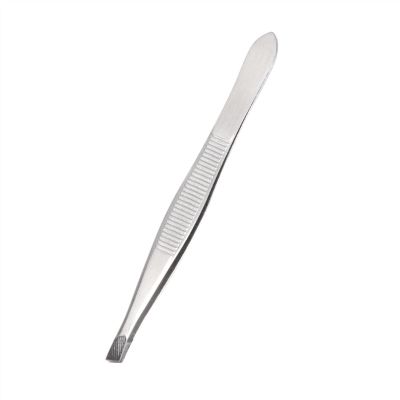EDCWDTYYEC Eyebrow Tweezers Stainless Steel Eyebrow Tweezers Eyebrow Face Hair Removal Clip Pinset Eyelash Tweezers Extension Makeup Tools (Color : Silver) Tweezers