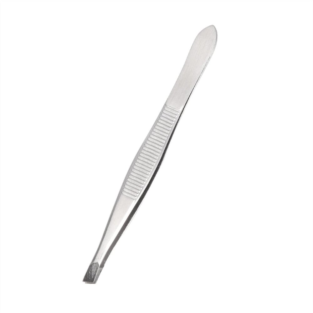 EDCWDTYYEC Eyebrow Tweezers Stainless Steel Eyebrow Tweezers Eyebrow Face Hair Removal Clip Pinset Eyelash Tweezers Extension Makeup Tools (Color : Silver) Tweezers