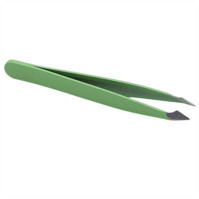 EDCWDTYYEC Eyebrow Tweezers Eyebrow Tweezer Hair Beauty Slanted Puller Stainless Steel Eye Brow Clips Hair Removal Makeup Tool (Color : Green) Tweezers