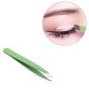 EDCWDTYYEC Eyebrow Tweezers Eyebrow Tweezer Hair Beauty Slanted Puller Stainless Steel Eye Brow Clips Hair Removal Makeup Tool (Color : Green) Tweezers view 3
