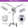 2 in 1 Cold Hot Facial Steamer, Stand Facial Steamer On Wheels with 680ml Water Tank and 360Rotatable Sprayer, Cold Thermal Spray Face Steam Machine, for Skin Hydration Deeply Moisturize view 2