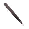 EDCWDTYYEC Eyebrow Tweezers 1PC Black Pink Color Eyebrow Tweezers Hair Beauty Slanted Puller Stainless Steel Eye Brow Trimmer Hair Removal Cosmetic Tool (Color : 01) Tweezers(2) view 1