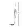 EDCWDTYYEC Tweezers Stainless Steel Eyebrow Clip, Flat Mouth Eyebrow Pliers, Eyebrow Makeup, Beauty Tool, Hair Removal, Beard and Eyebrow Tweezers Tweezers view 4