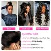 Kloiynj 360 Lace Front Wig Human Hair - 220% Density Body Wave HD Brazilian Virgin Full Lace Wig for Women - 28 Inch Pre-Plucked With Baby Hair - Natural Color view 4