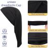 2-Piece Dreadlock Cap Tube Locs Night Cap Elastic Dreadlock Tube Sock for Full Cover Hair - Stretchy Unisex Headbands (Black) view 3
