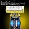 Electric Beard Trimmer Men Hair Shaver Cutter, T Blade Trimmer for Men, USB Rechargeable Grooming Kit for Haircut and Beard Trimming, 4 Limit Combs view 4